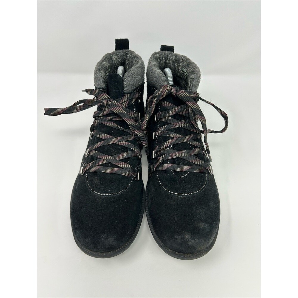 Earth Origins Womens Combat Hiker Ankle Boots Black Lace Up Lug Sole Size 11 - Picture 4 of 11